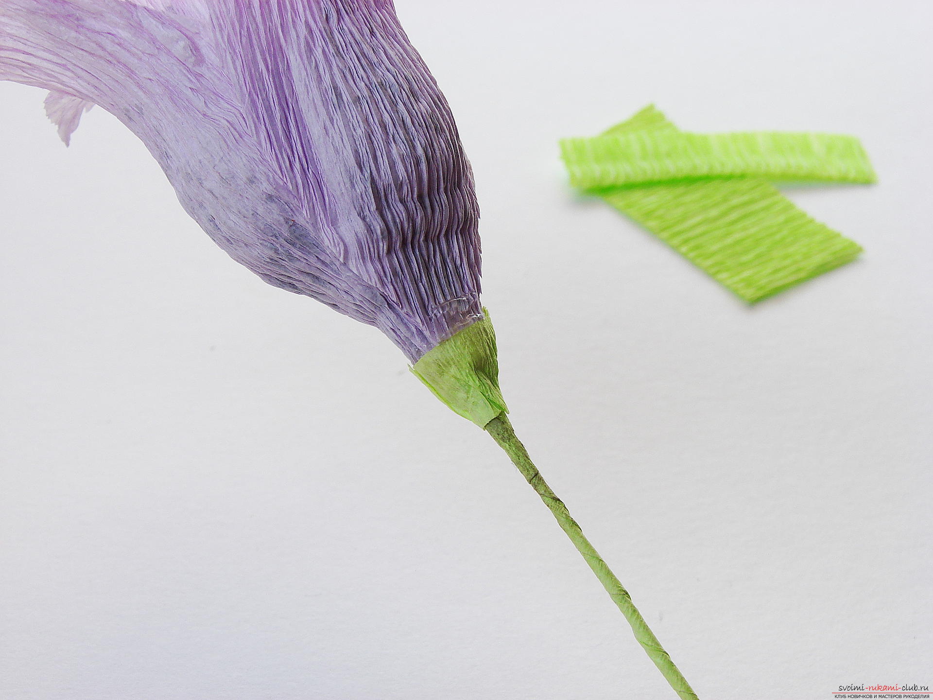 Мастер-класс научит как сделать гофрированные цветы своими руками – лилии из гофрированной бумаги.. Фото №32